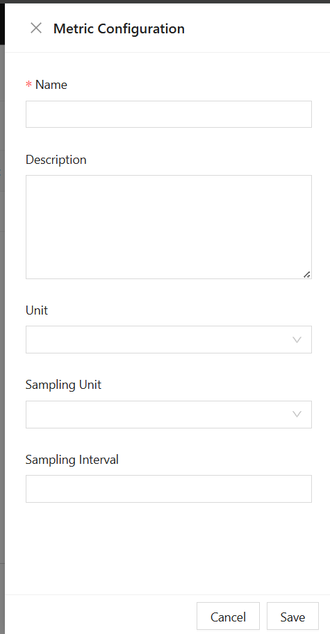 Create Profile Create Metric
