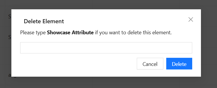 Create Profile Edit Attribute Delete Modal