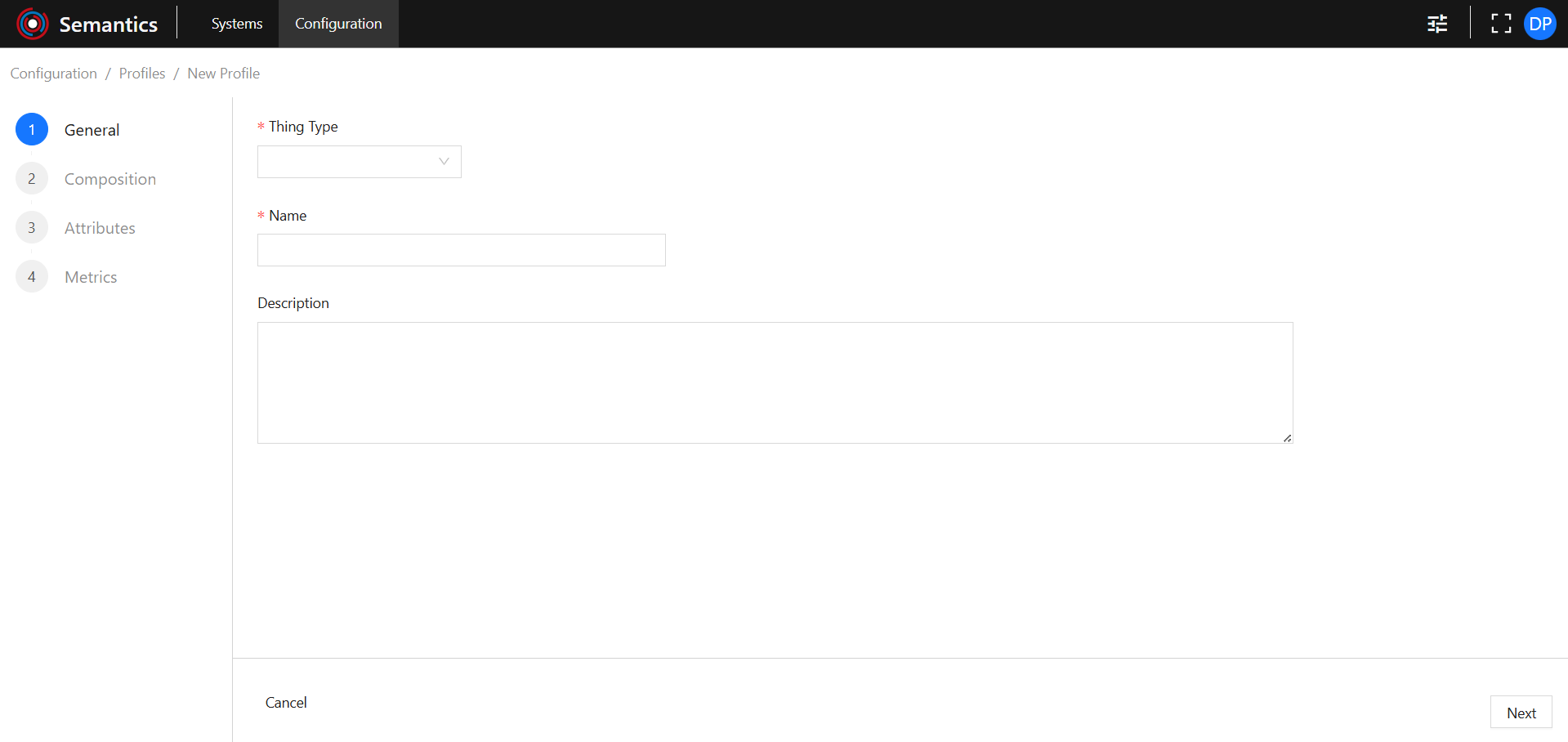 Create Profile General
