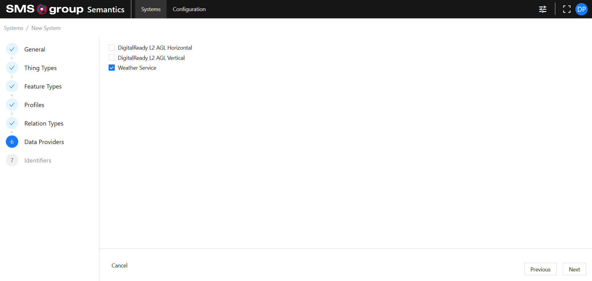 Create System Data Providers