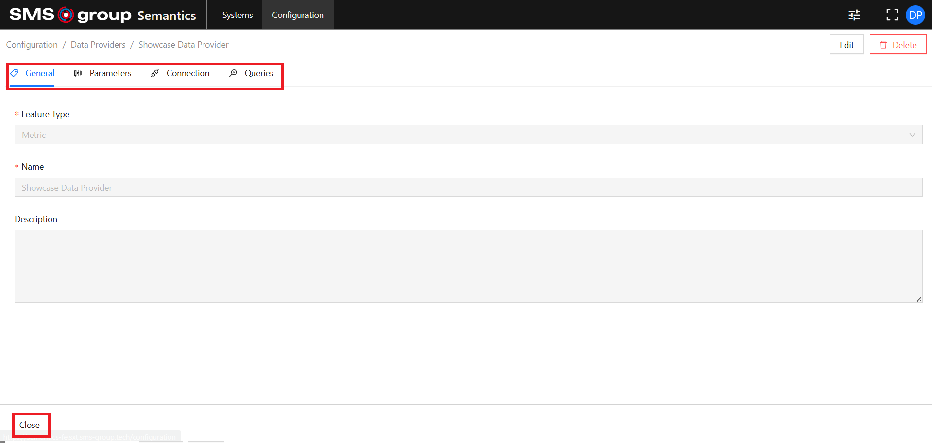 Data Provider View
