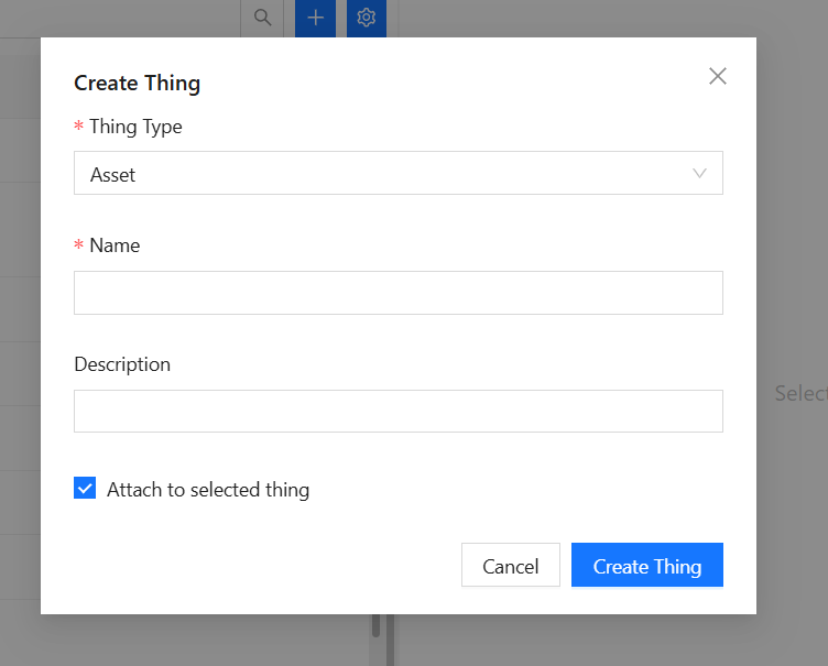 Hierarchy Create Thing