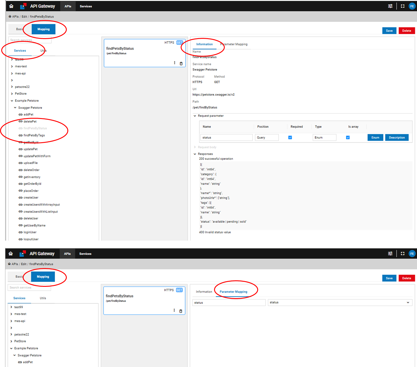 Endpoint mapping information