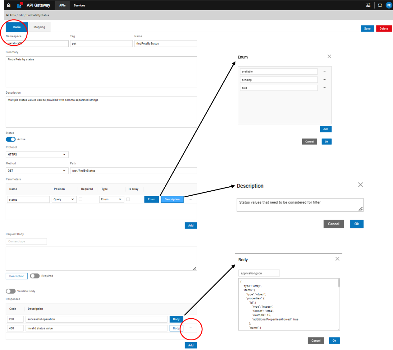 Endpoint basic information