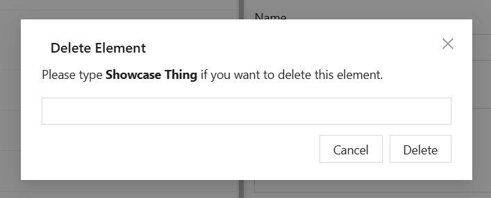 Thing Delete Modal