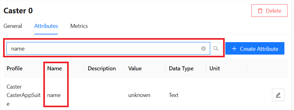Thing Edit Attributes Search