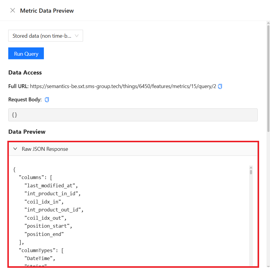 Thing Edit Metrics Overview Data Preview JSON