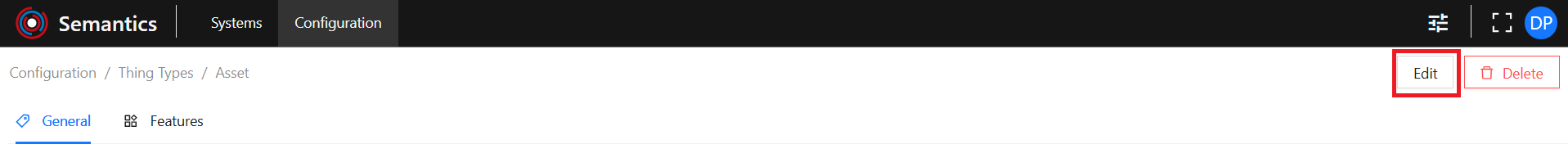 Thing Type View Edit Button